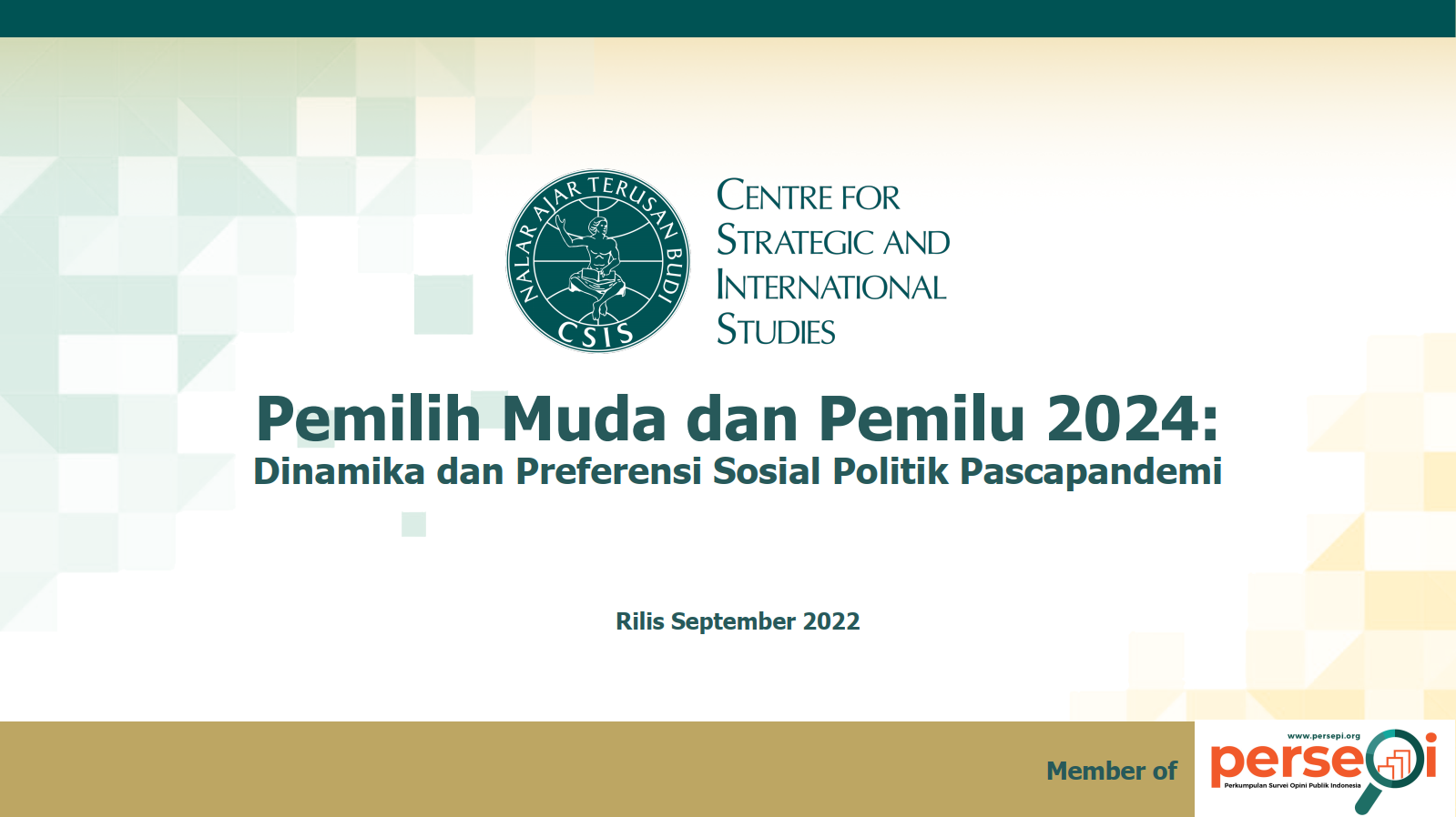 Rilis Survei Pemilih Muda dan Pemilu 2024: Dinamika dan Preferensi Sosial Politik Pascapandemi